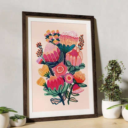 Flowers of Oz Botanical Art Print Kirsten Katz