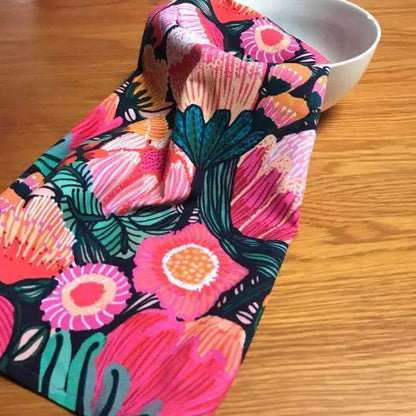 Flowers of Oz Designer Tea Towel Kirsten Katz