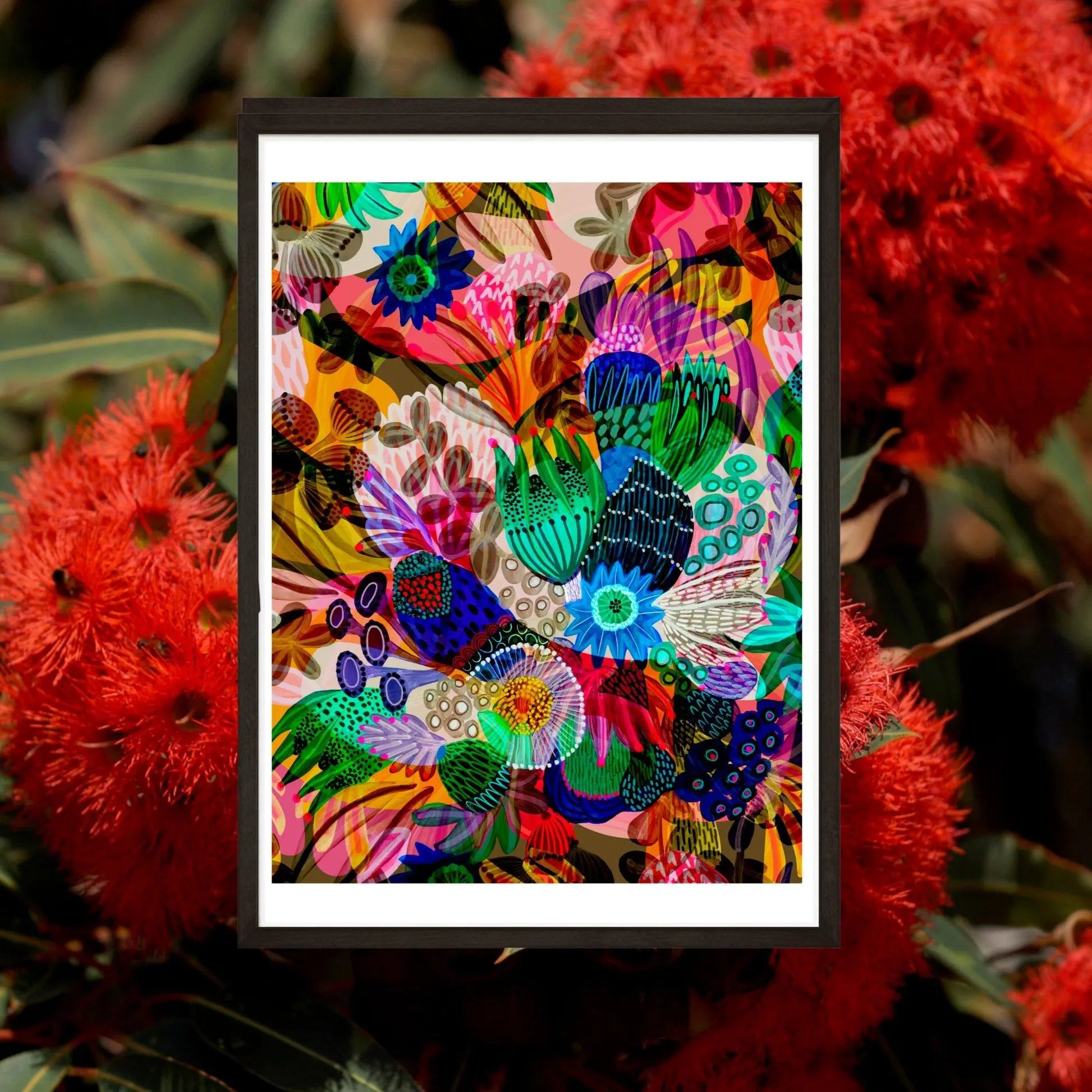 Modern Art Print Garden of Eden by Australian artist Kirsten Katz