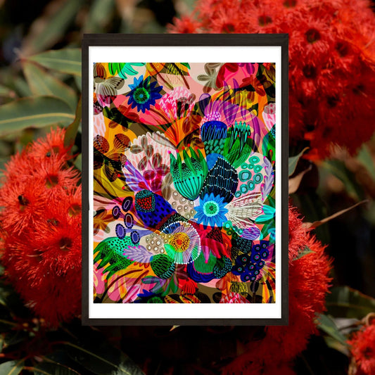 Modern Art Print Garden of Eden by Australian artist Kirsten Katz
