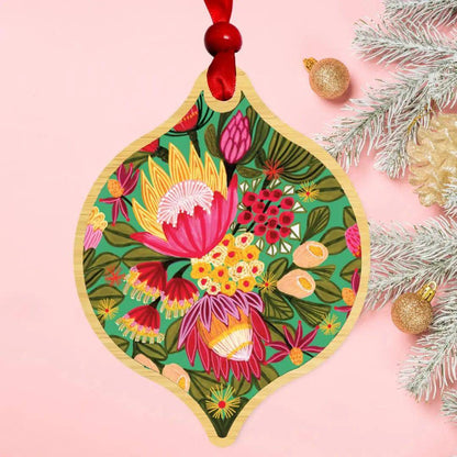 King Proteas Christmas Bauble Kirsten Katz