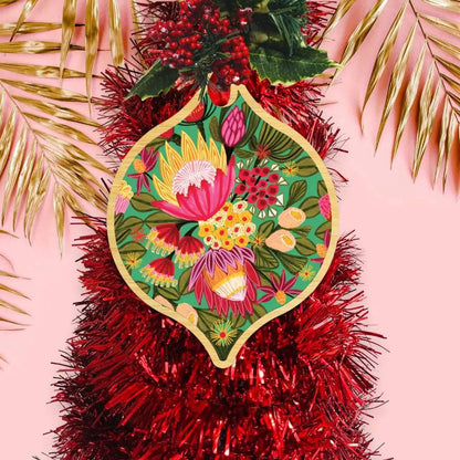 King Proteas Christmas Bauble Kirsten Katz