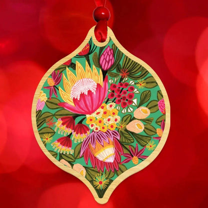 King Proteas Christmas Bauble Kirsten Katz