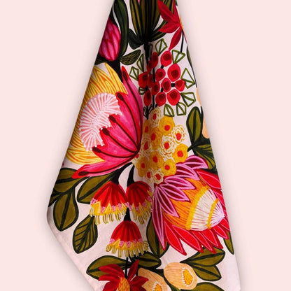 King Proteas Tea Towel Kirsten Katz