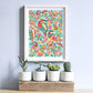 Kingfisher Birds Wall Art Print Acqua Kirsten Katz