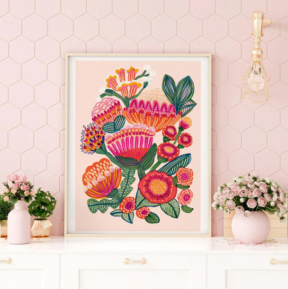 Flowers of Desert Art Print Kirsten Katz