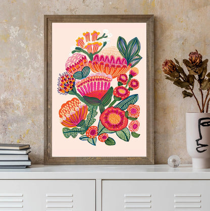 Flowers of Desert Art Print Kirsten Katz