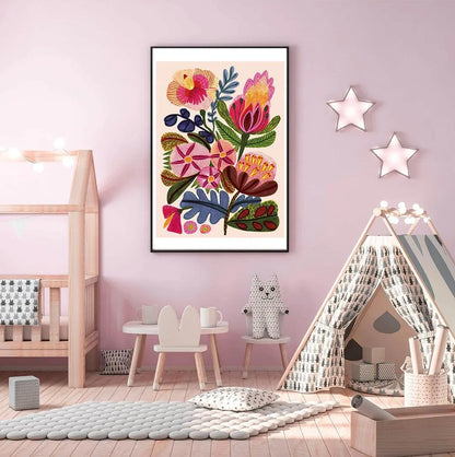 Paradisio Flowers Botanical Art Print Kirsten Katz