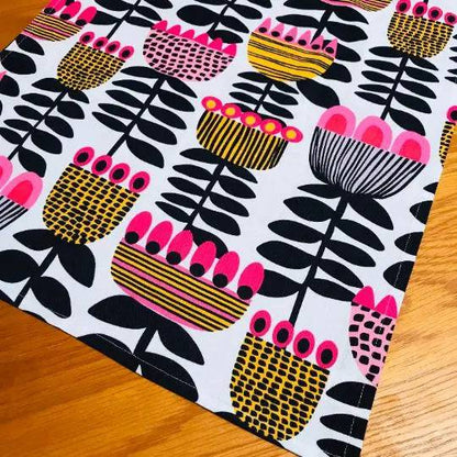 Mid Century Modern Tulips Tea Towel  Set Kirsten Katz