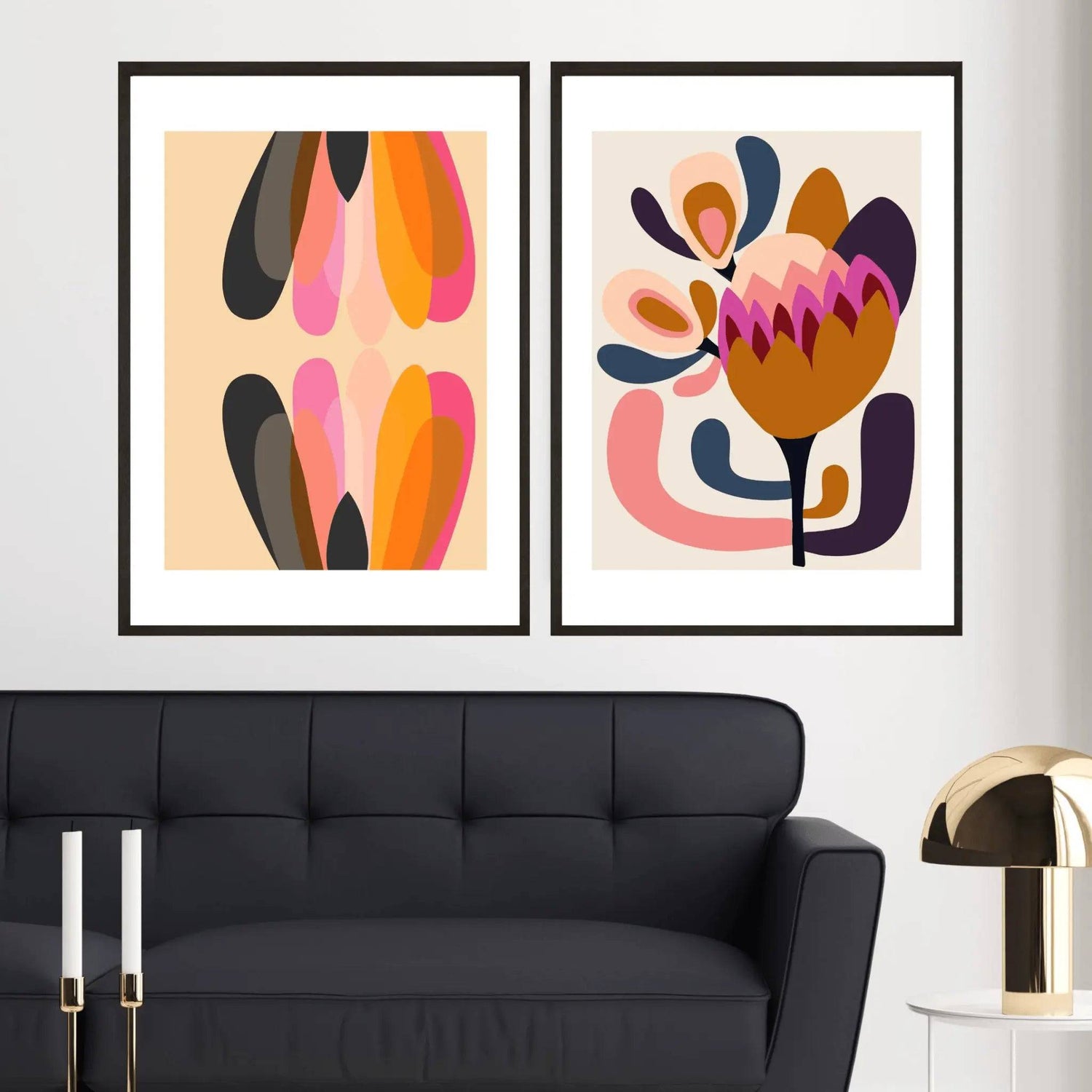 Mid Century Modern Wall Art Set Kirsten Katz