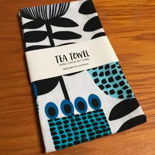 Mid Century Tulips Tea Towel Kirsten Katz