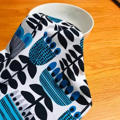 Mid Century Tulips Tea Towel Kirsten Katz