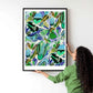 Modern Abstract Wall Art Print - Tropique Verde - Kirsten Katz
