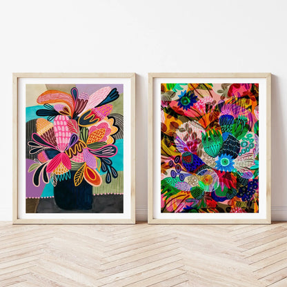 Modern Colour Pop Art Print Set Kirsten Katz