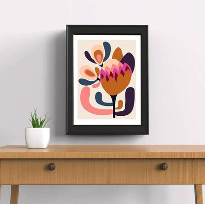 Modern Protea Wall Art Print - Kirsten Katz