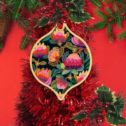 Protea Australis Christmas Card & Bauble Kirsten Katz