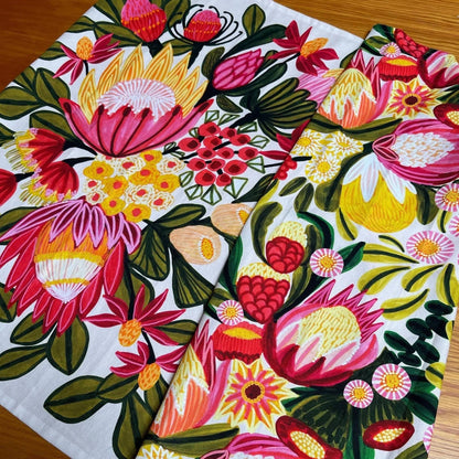 Protea Flora Tea Towel Set Kirsten Katz