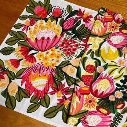 Protea Flora Tea Towel Set Kirsten Katz