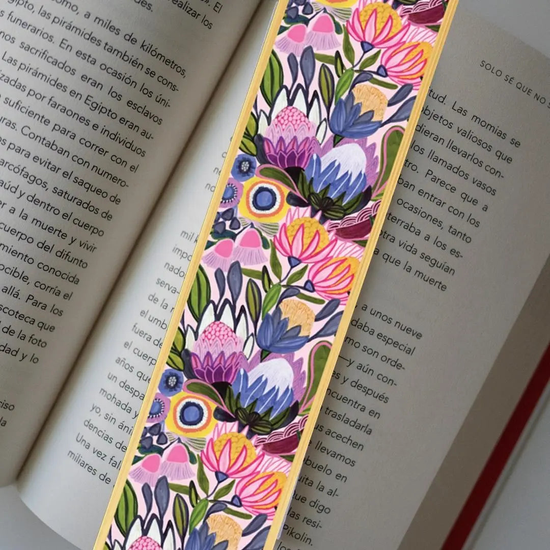 Protea Magnifica Australian Wooden Bookmark - Kirsten Katz
