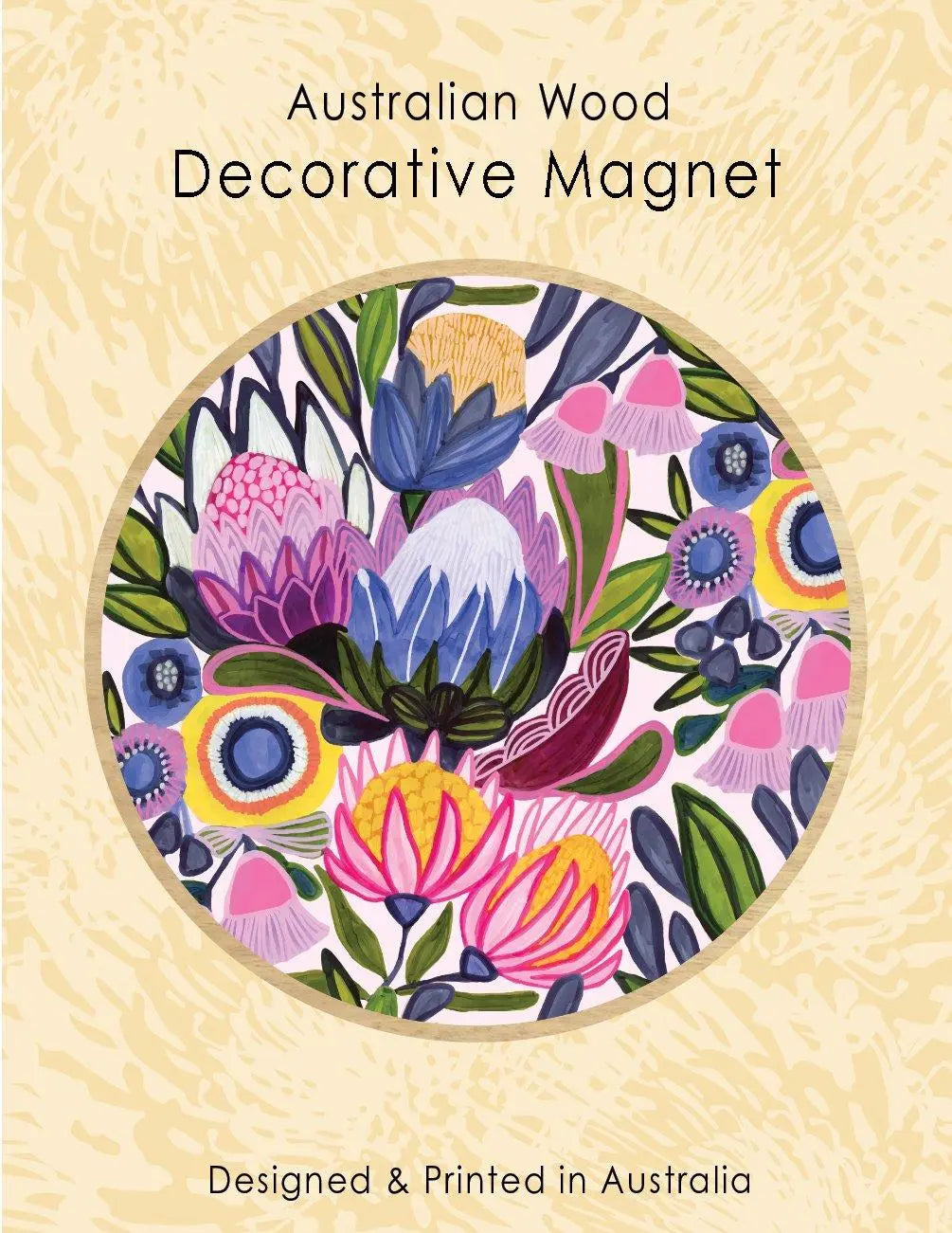 Home Decor Gift Set: Protea Magnifica Tea Towel & Fridge Magnet Kirsten Katz