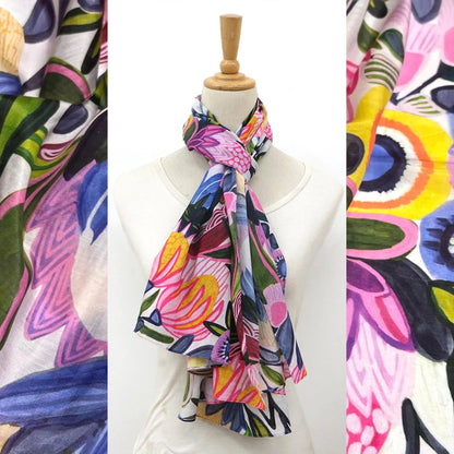 Protea Magnifica Silk Scarf Kirsten Katz