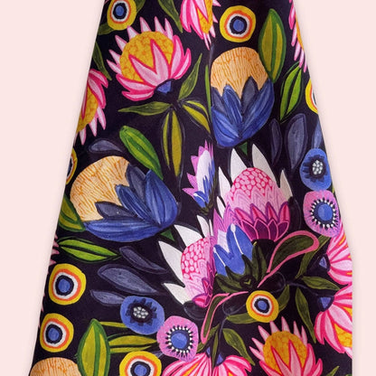 Protea Midnight Tea Towel Kirsten Katz