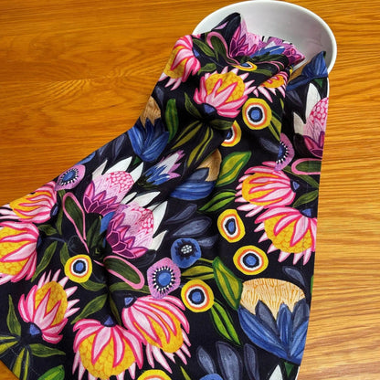 Protea Midnight Tea Towel Kirsten Katz