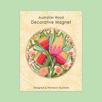 Proteas & Gum Blossoms Magnet Set Kirsten Katz