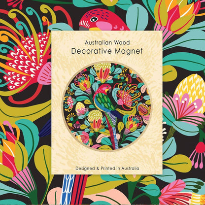 Rosella Bird Magnet & Card Gift Set Kirsten Katz