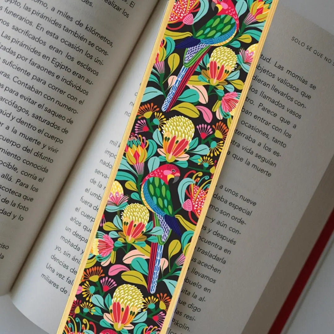 Rosella Parrot Australian Wooden Bookmark - Kirsten Katz