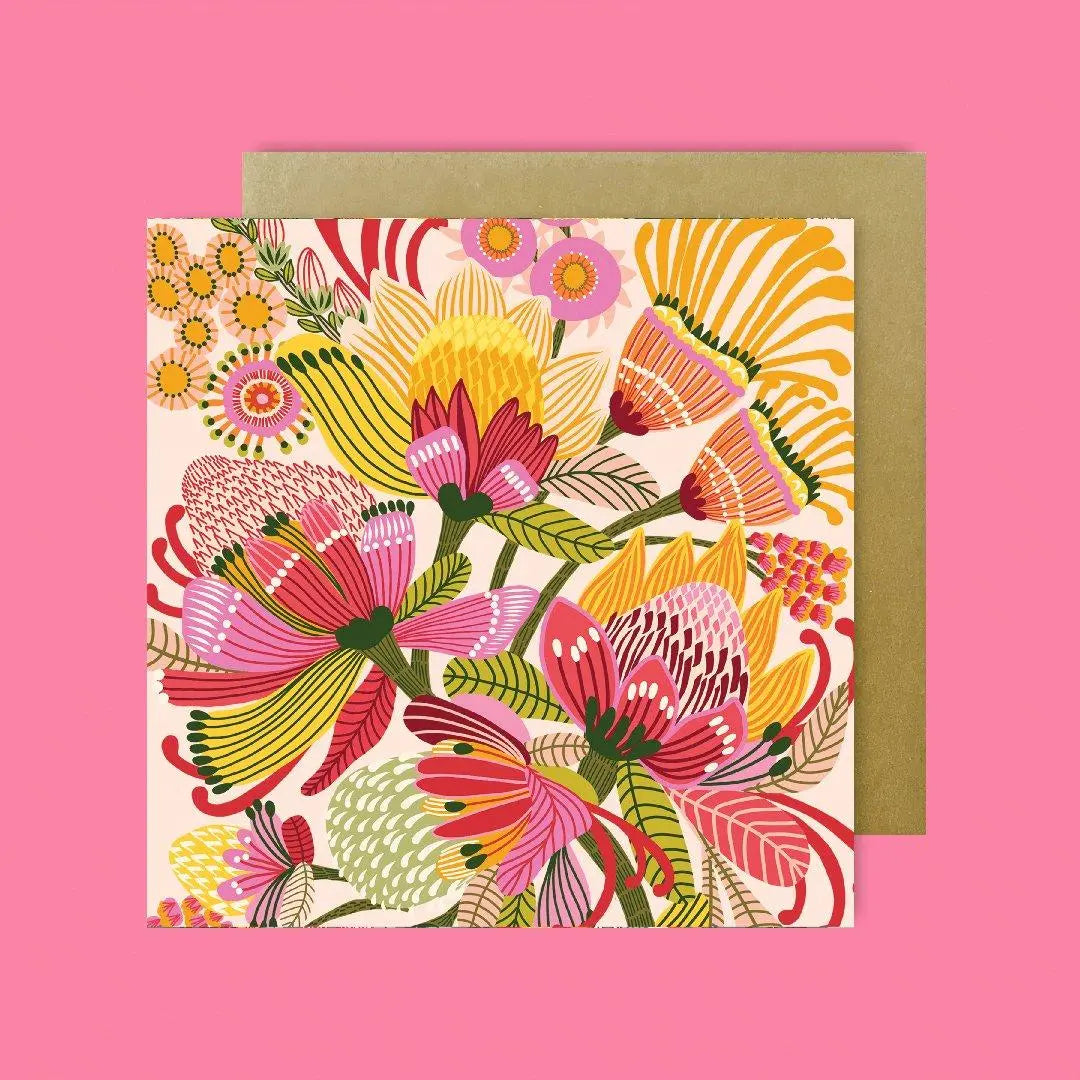 Wild Proteas Magnet & Card Gift Set Kirsten Katz
