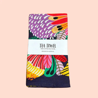 Wild Proteas Tea Towel Kirsten Katz